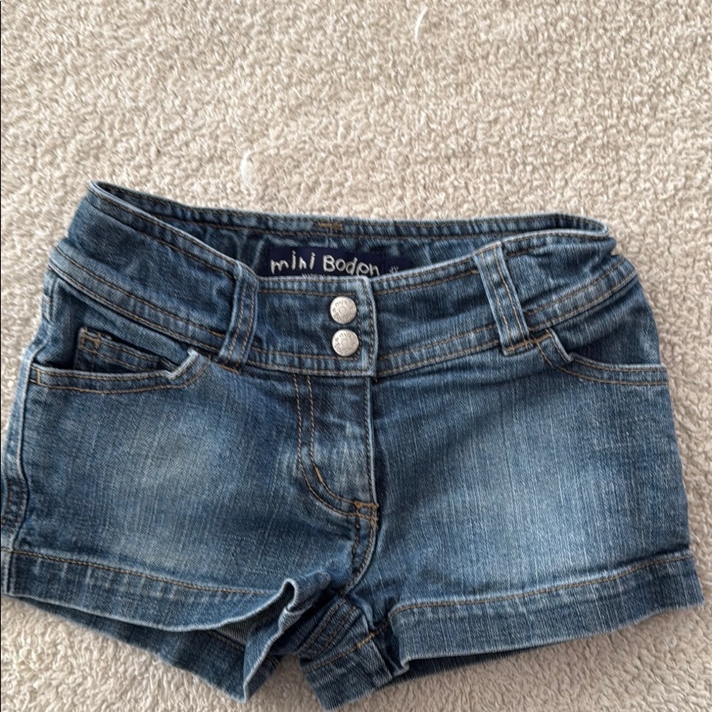 Mini Boden Blue Denim Women Shorts